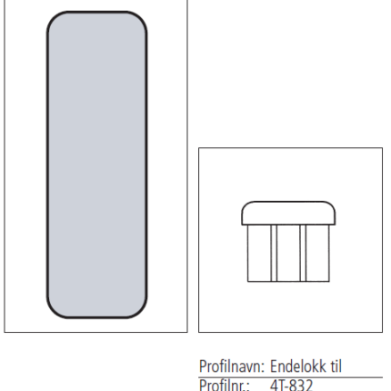 Endelokk til sidehinder 4T-832