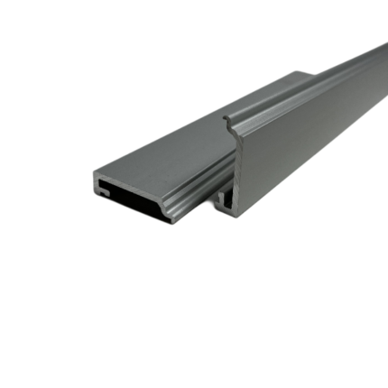 AluFlex Classic glasslist 23mm dybde natur a 6100mm