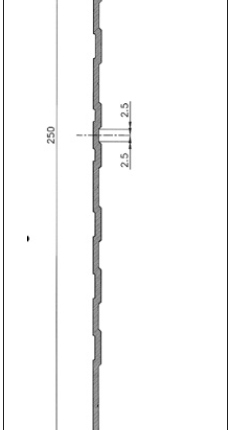 Sparkelist K26928 natur m/vinkel  a 7500mm
