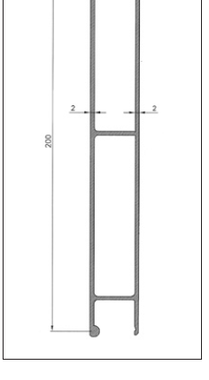 K8269 Topprofil natur a 6900mm