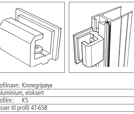 Kinnegripøye natur aluminium
