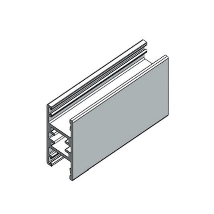 AluFlex Softline dobbel omramning natur a 6100mm