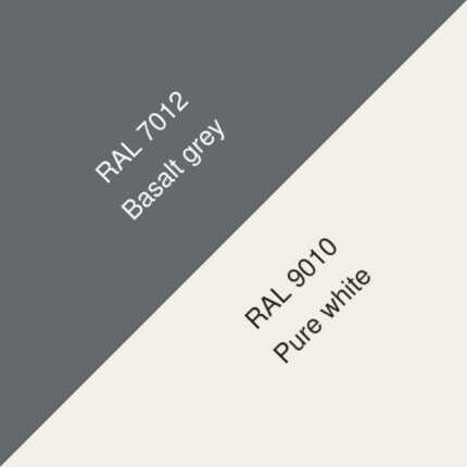 AluColour® PVDF ORBIS 75 RAL7012/RAL9010 m/f 0,9x1250x2500mm