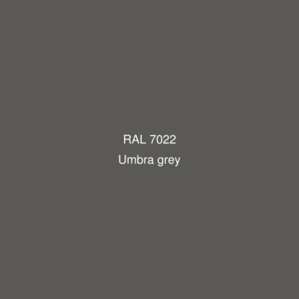 AluColour® PVDF ORBIS 75 RAL7022 m/folie 0,9x1250x2500mm
