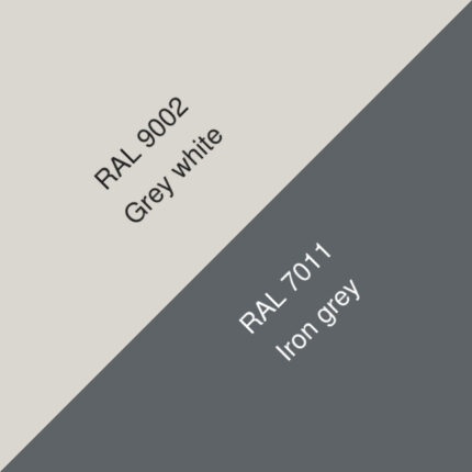 AluColour® PVDF ORBIS 75 RAL9002/7011 0,9x1250x2500mm m/foli
