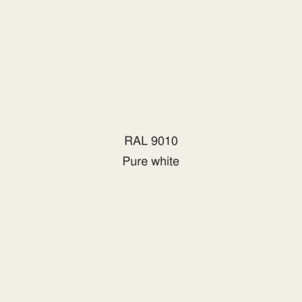 AluColour® PVDF ORBIS 75 RAL9010 1,5x1250x2500mm m/folie