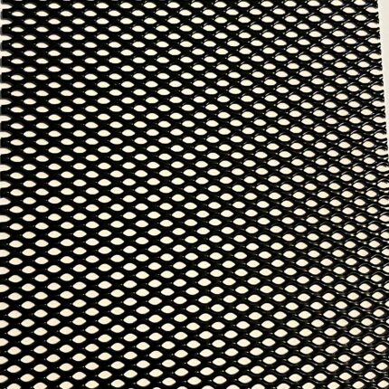 Al strekkmetall Ral 9005 1250x2500 Flatt 8x5,8x1,5x1mm(48%)